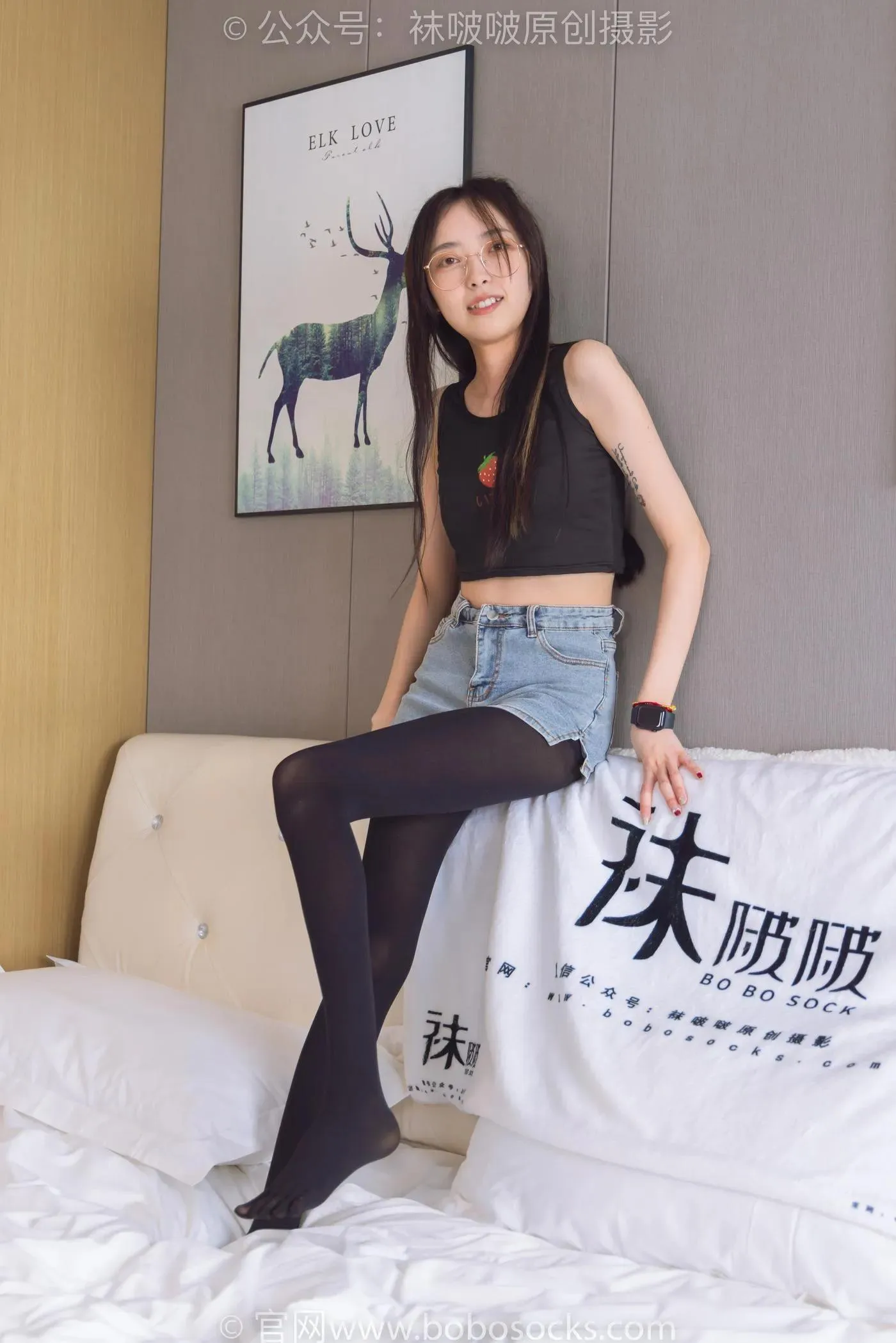 [BoBoSocks袜啵啵]NO.192 稚予-高跟鞋、黑色五指袜 [139P]插图6